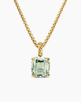 Marbella Pendant in 18K Yellow Gold with Prasiolite, 12mm